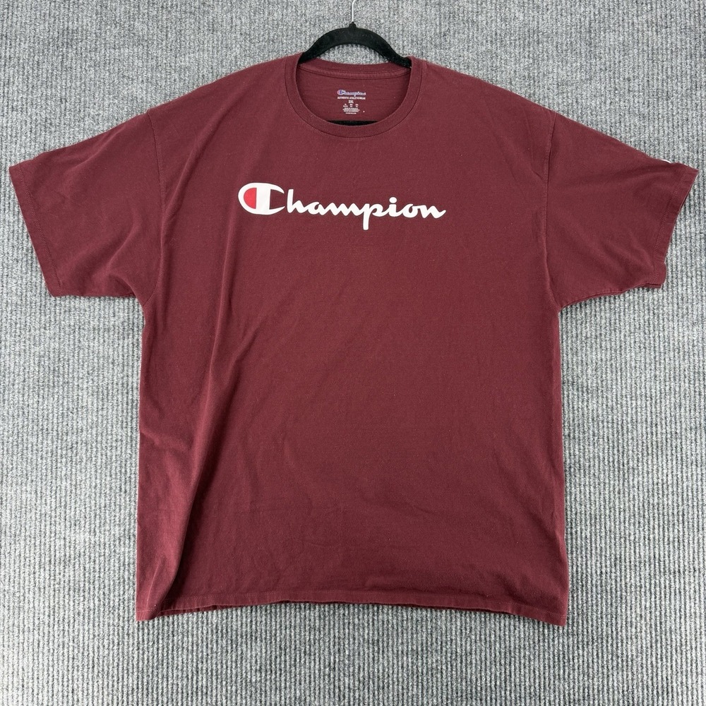 Champion T Shirt 2XL‎ Maroon Streetwear Athletic Casual Tee